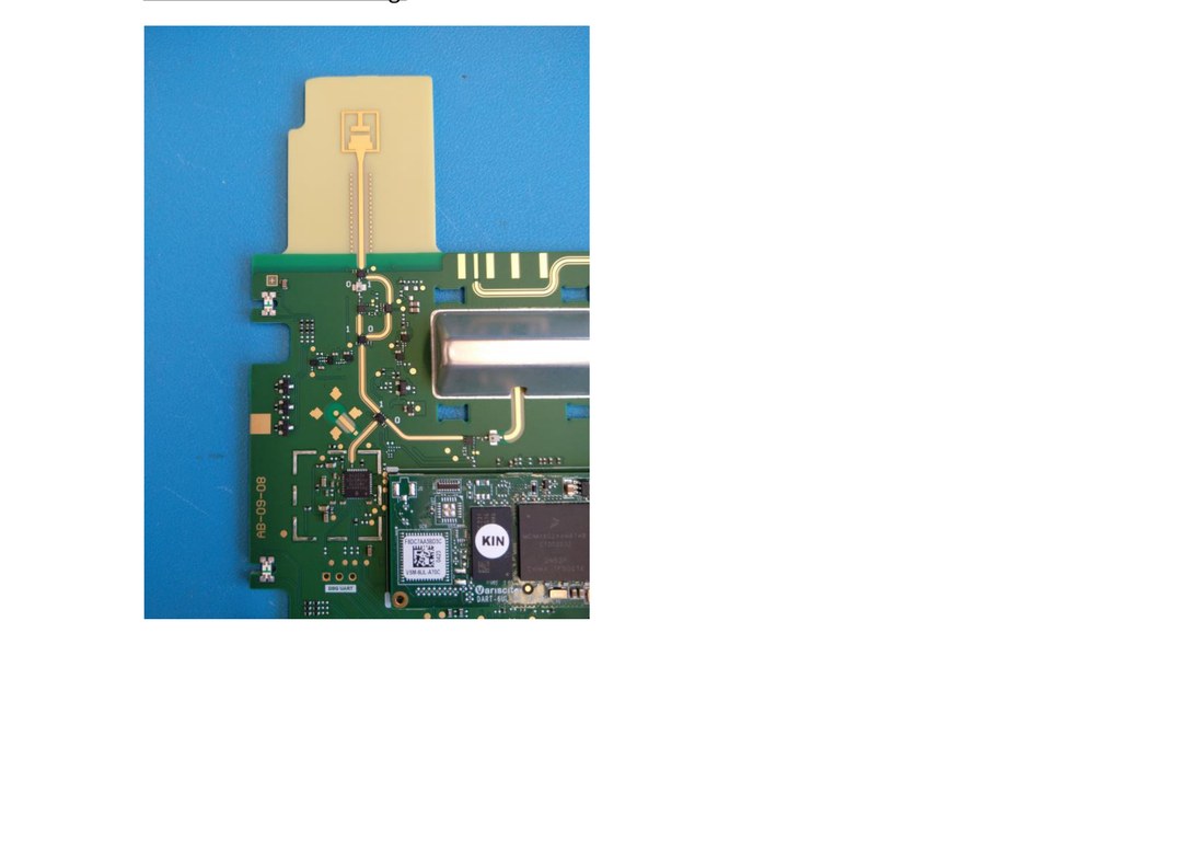 KNX-A9-1 anchor de-shielded board with KIN UWB module and DBG UART header